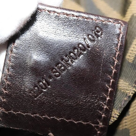 FENDI Zucca Canvas Tote Bag Black Brown Auth - Picture 13 of 16